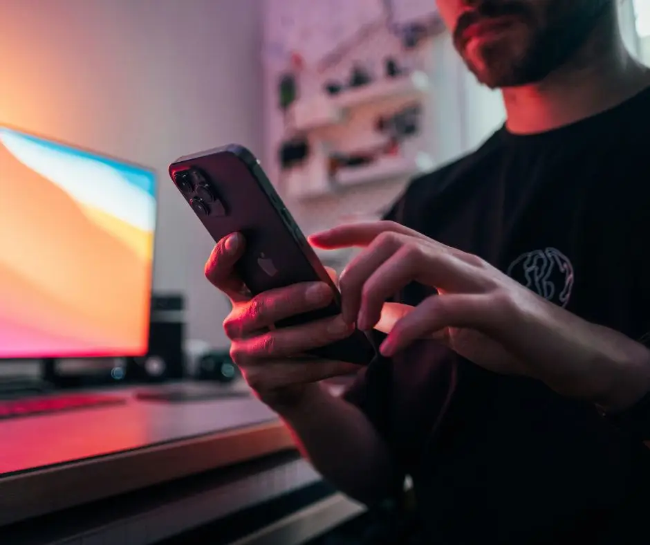 image of a person dooms scrolling on their phone