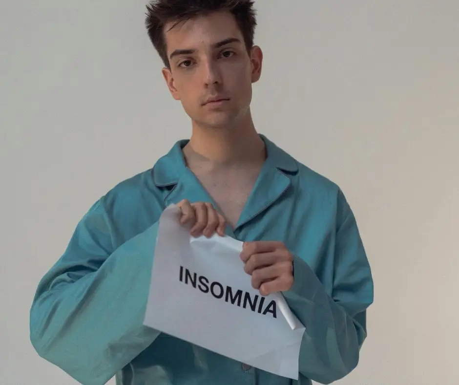 Man overcoming Insomnia