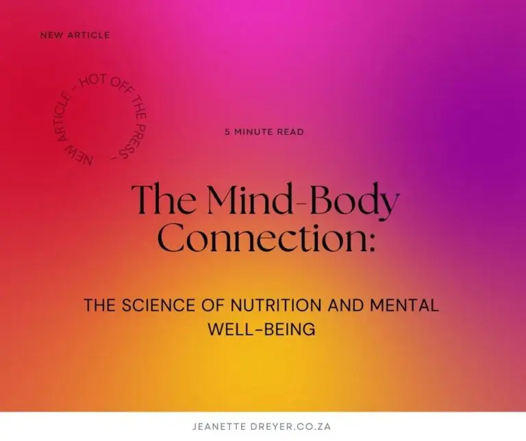 The Science of Nutrition and Mental Well-being
