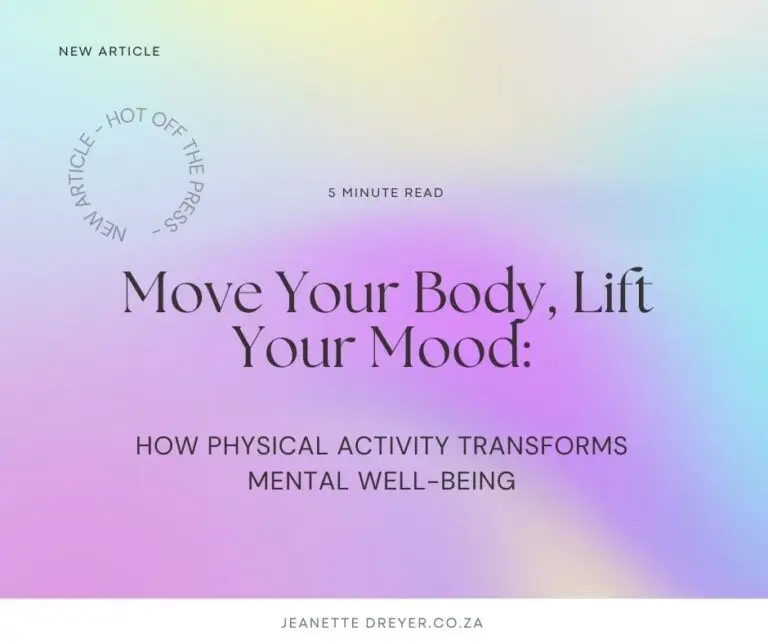 Move Your Body, Lift Your Mood: How Physical Activity Transforms Mental Well-Being