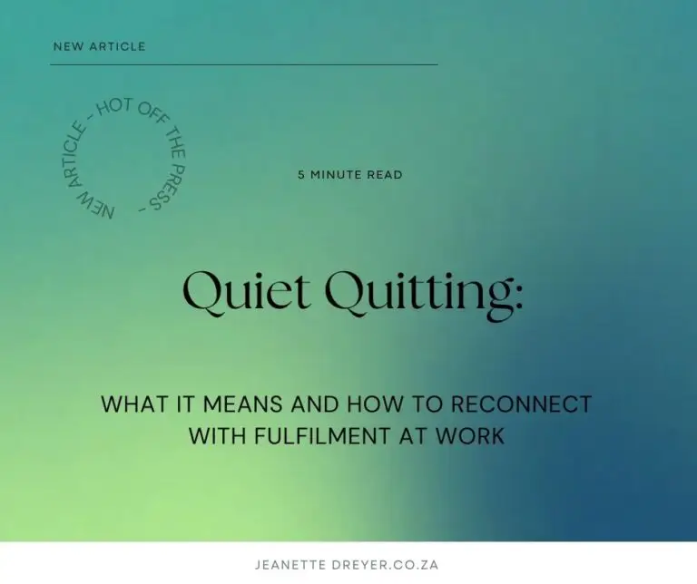 Quiet Quitting What It Means and How to Reconnect with Fulfilment at Work