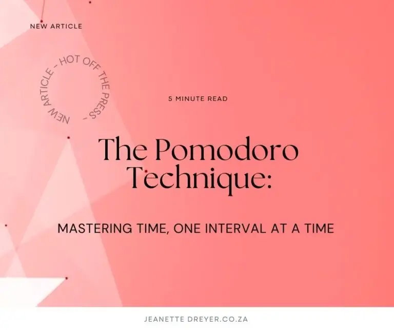 The Pomodoro Technique Mastering Time, One Interval at a Time