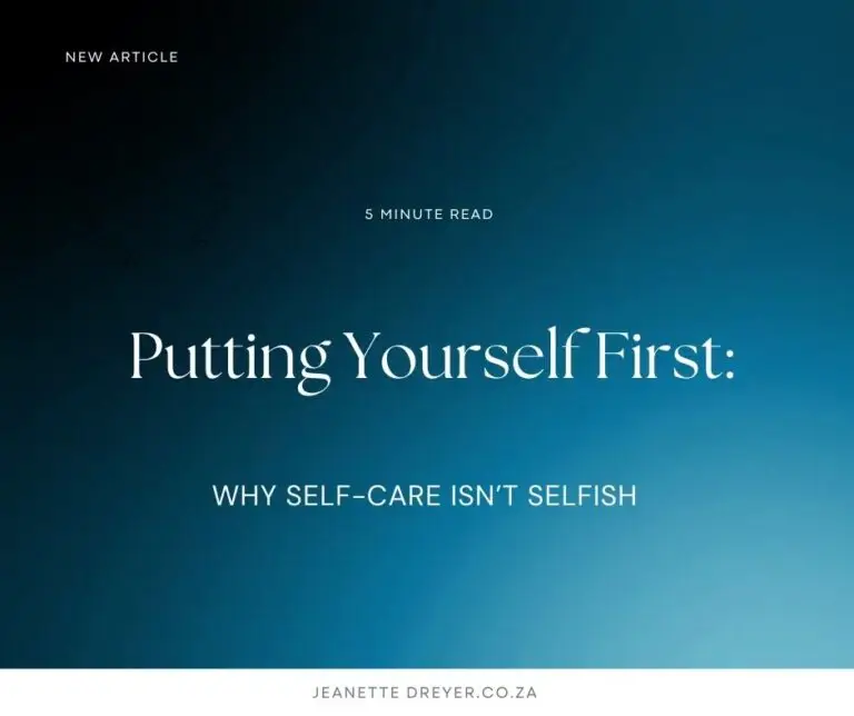 Putting Yourself First Why Self-Care Isn’t Selfish