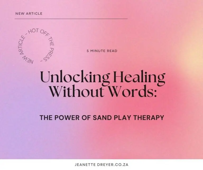 Unlocking Healing Without Words The Power of Sand Play Therapy