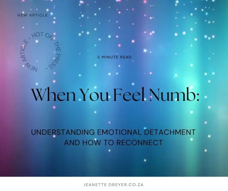 When You Feel Numb Understanding Emotional Detachment and How to Reconnect